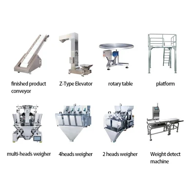 Automatic Inclined Vertical Form Fill Seal Packing Machine Live Fish Frozen Poultry Seafood Peanut Butter Pouch Filling Machinery Food Packaging Machines