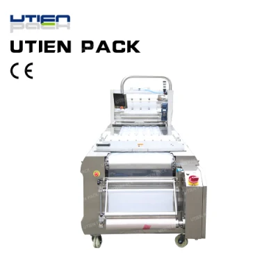Cheddar Cheese Thermoforming Packaging Machine Dzl-420r Food Vacuum Packing Machinery