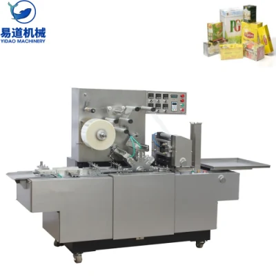  Automatic Soap Biscuit Cosmetic Box Cigarette Perfume Playing Card Food BOPP Film Cellophane Wrapping Machine