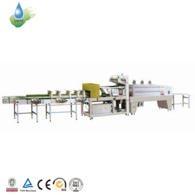 Full Automatic PE Film Fresh Vegetable Tray Wrap Packing Food Over Wrapping Machinery