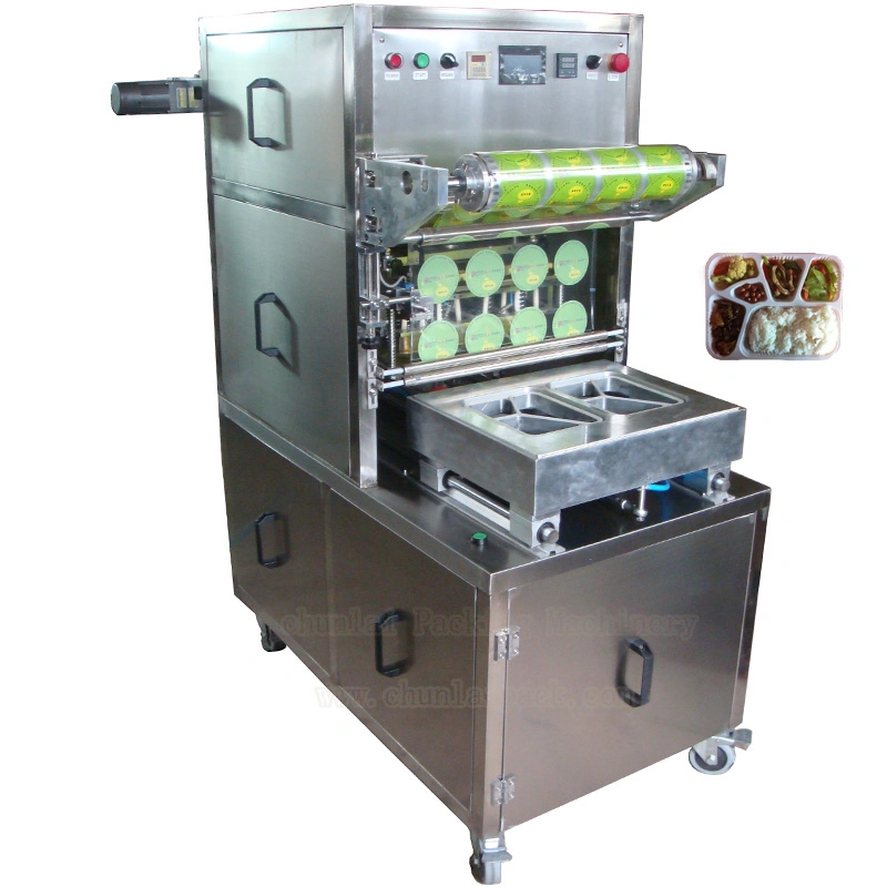 Automatic Plastic Box Lunch Box Vegetable Fruit Map Packaging Machine