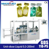 Gds-118p2 Tffs Machine Full Automatic Small PVC Bottle Mono Dose Ampoule Vial Thermoform Fill Seal Machine