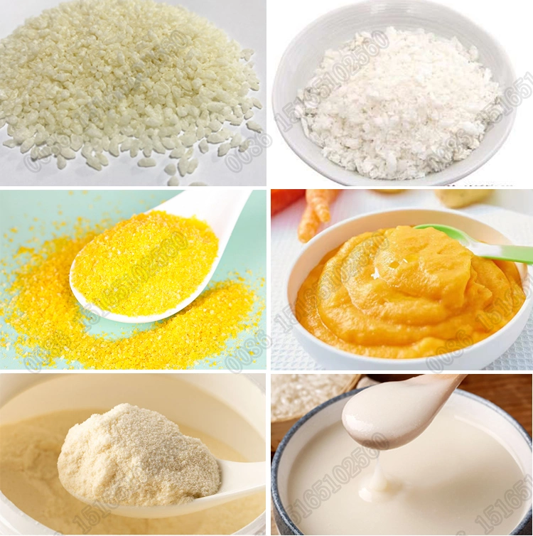 Crispy Cereals Puff Snacks Bread Crumbs Instant Porridge Breakfast Cereals Plant Corn Flakes Making Extruder Machine