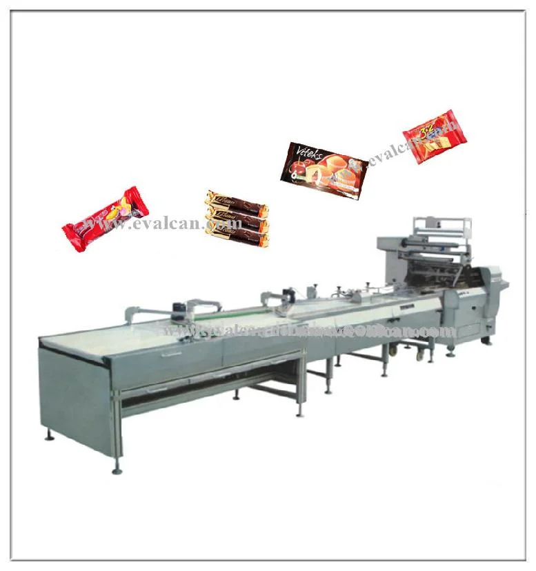 Automatic Flow Biscuit Bread Slice Pillow Packer Wrapper Bagging Packing Machine