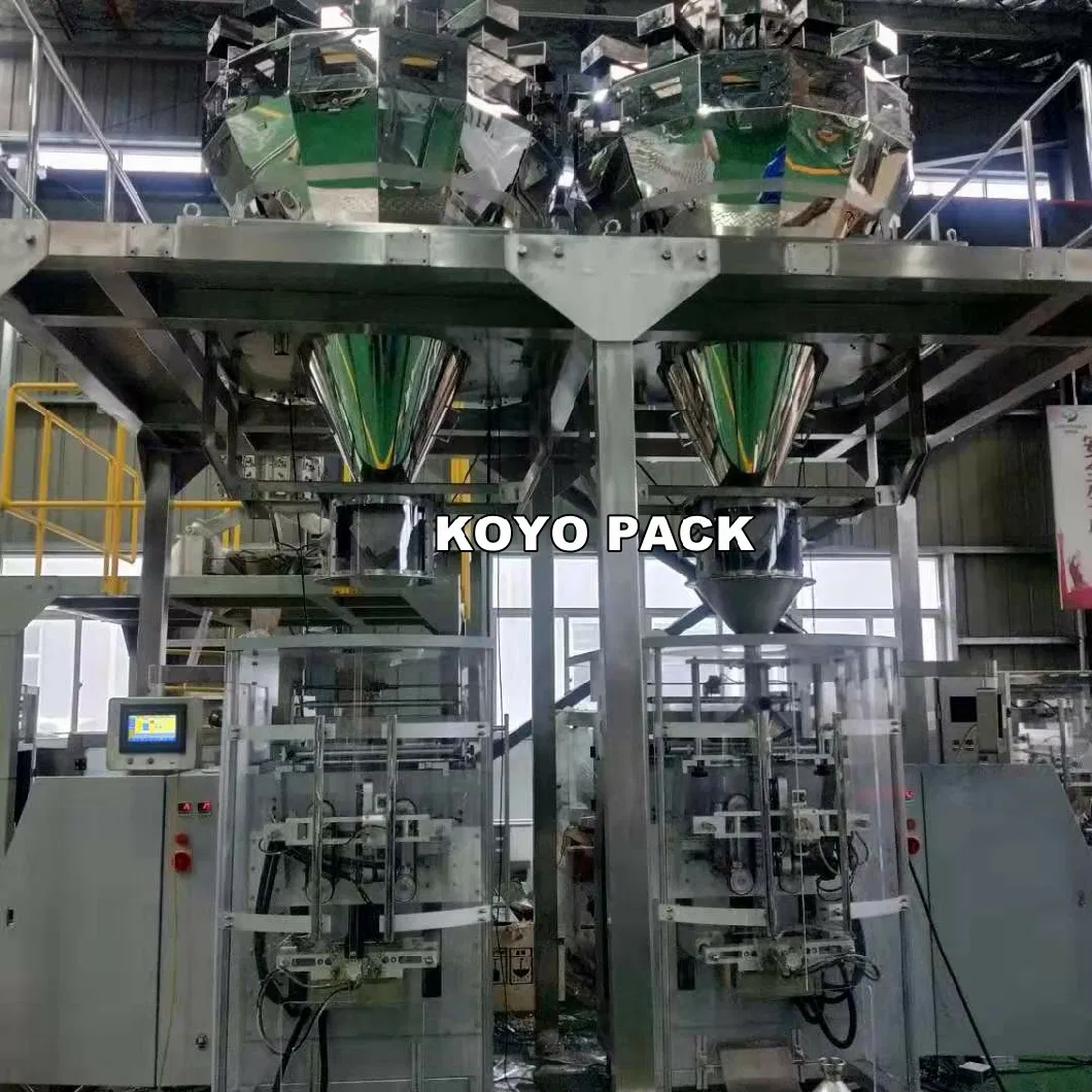 Koyo Multi-Head Automatic Frozen Food Peas Chicken Nuggets Garlic Cereal Bar Rice Mylar Packaging Machine