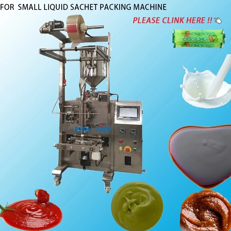 Automatic Liquid Cream Sachet Water Jelly Small Mushroom Soup Packing Machinery Ketchup Honey Sealing Pulp Packaging Machine