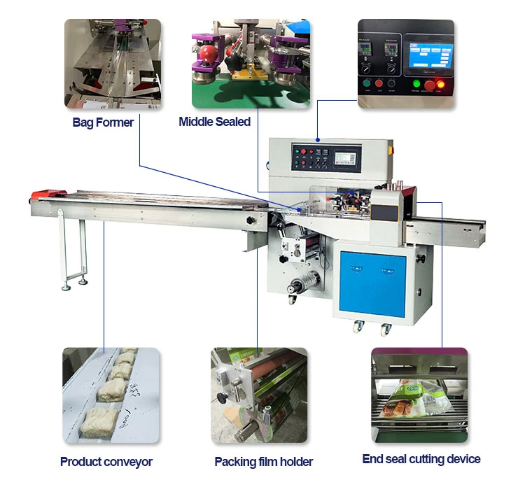 Automatic Fruit and Vegetable Wrapping Machine Fresh Vegetables Packaging Machine