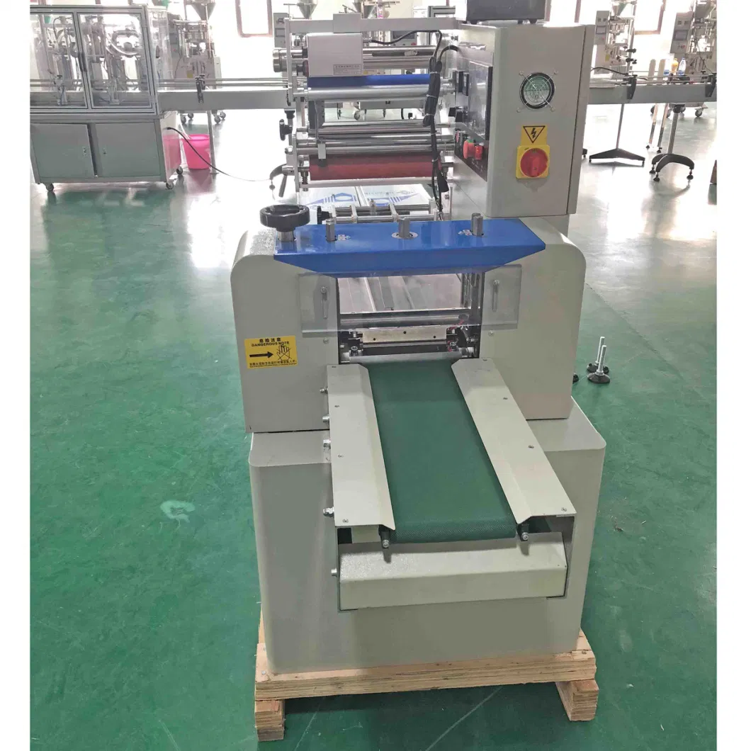 Automatic Horizontal Pillow Type Flow Food Packing Face Mask/Biscuit/Wafer/Cookie/Bread Flow Muti-Function Wrapping Packaging Machine