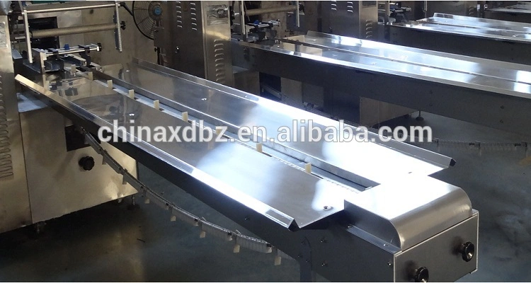 High Speed Automatic Bread Flow Wrapping Packing Machine