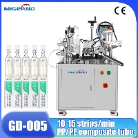Gds-118p2 Tffs Machine Full Automatic Small PVC Bottle Mono Dose Ampoule Vial Thermoform Fill Seal Machine