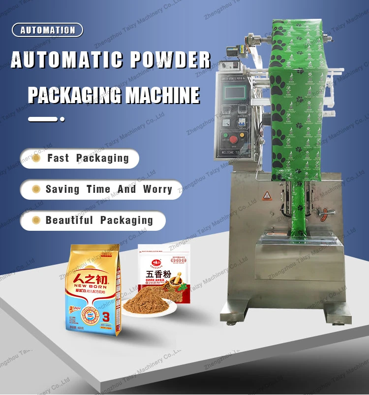 Automatic 4 Side Seal Curry Powder Detergent Powder Spices Powder Packing/Packaging Machine