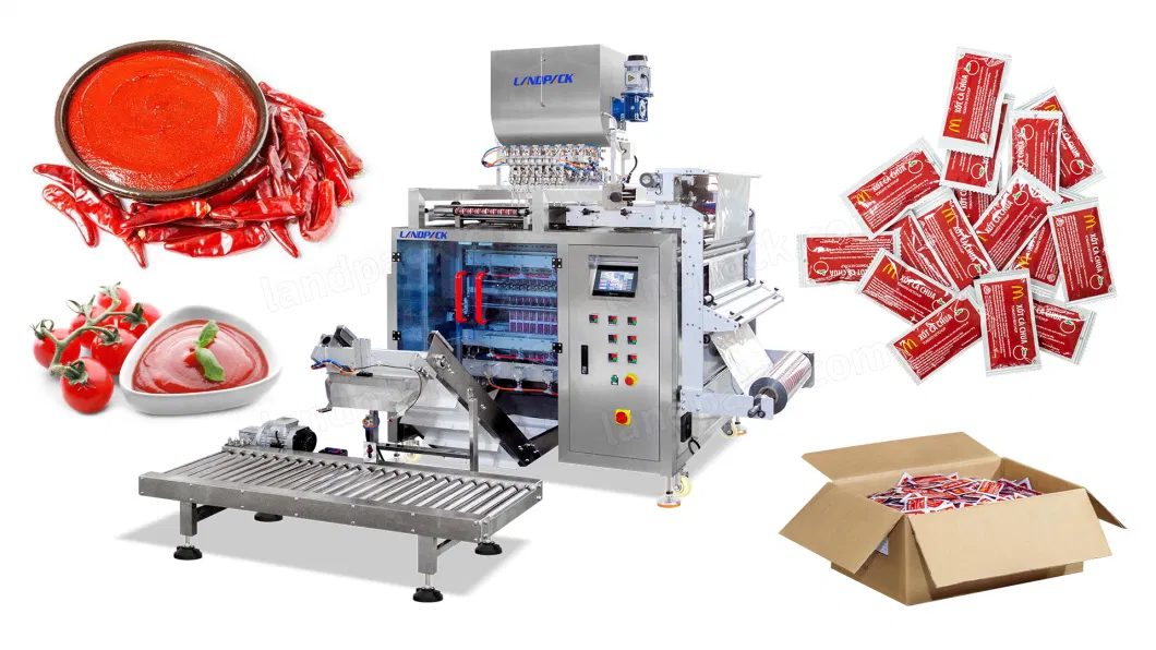 Automatic Liquid Sachet Ketchup Sauce Shampoo Filling Packing Machine Ice Pop Honey Fruit Jelly Stick Packaging Machine