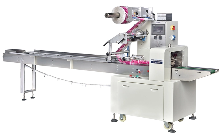 Automatic Packaging Machine for Food/Cake/Bread/Biscuit/Cookies/Snacks/Small Products