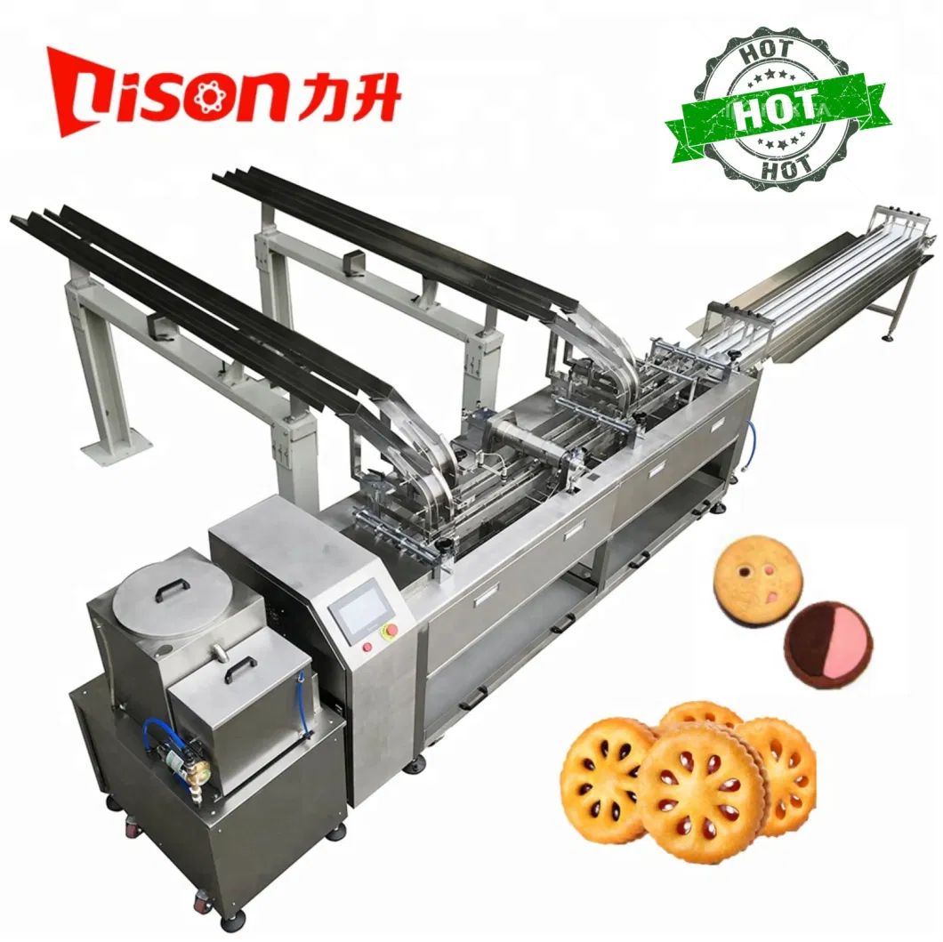 Biscuits on Edge Packing Machine Marie Biscuits Cookies on Edge Packaging Wrapping Machine Bakery Machinery