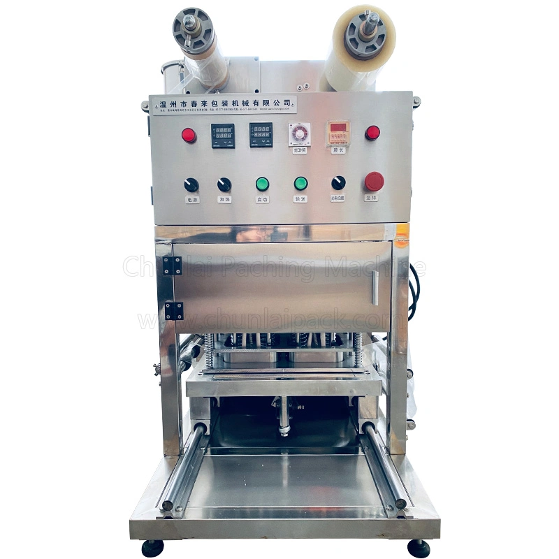 Pneumatic Map Modified Atmosphere Packaging Machine Food Vegetable Fruit Sandwich