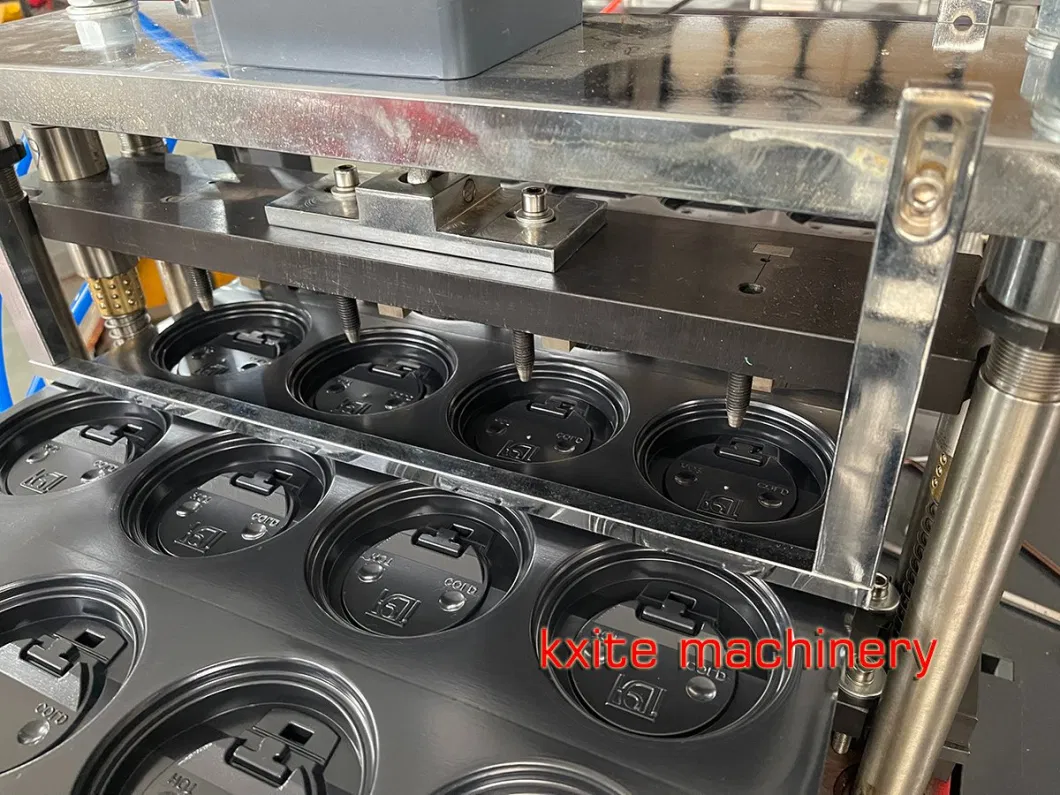 Plastic Automatic Four Station Bowl, Lid, Trays, Plate, Container Boxes Vacuum Packaging Thermoforming Machine