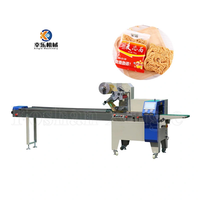 Multi Function Horizontal Face Mask Soft Candy Cake Bottom Film Noodles Packing Pillow Packaging Machine