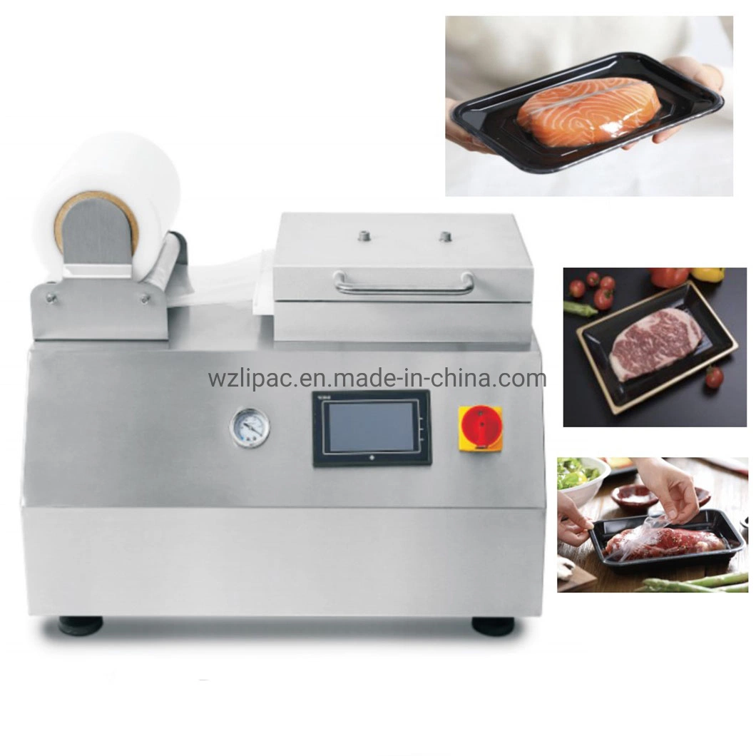 Food Grade Vacuum Skin Pack Machine for Seafood Salmon Shrimp Durian Beef Chicken