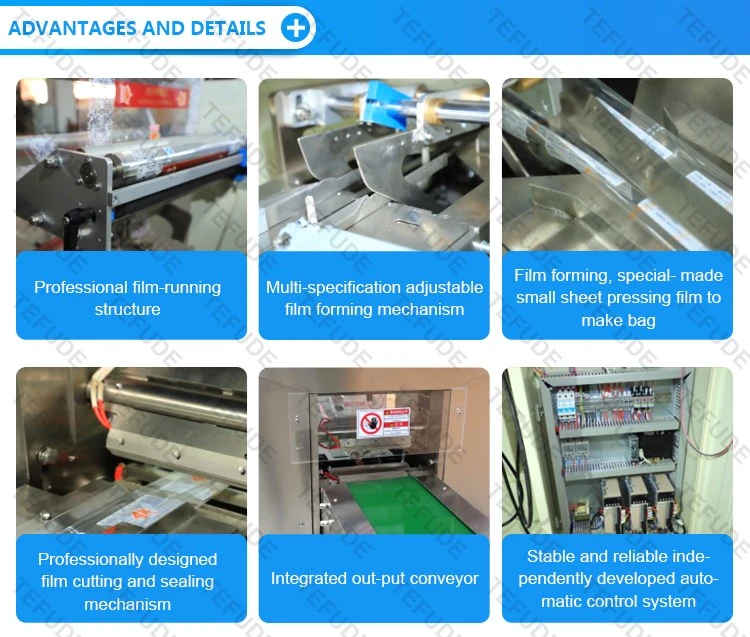 Automatic Packaging Machine for Food/Cake/Bread/Biscuit/Cookies/Snacks/Small Products