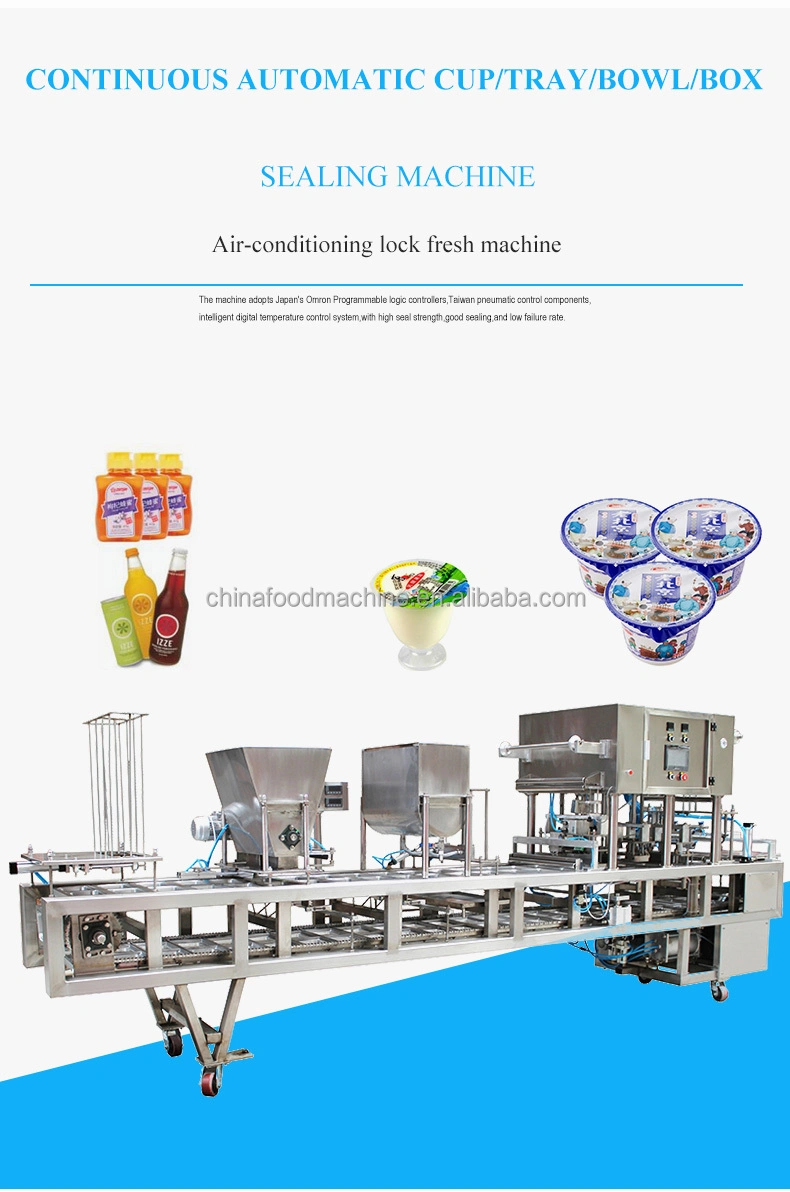 Automatic Package Sealing Machine Vacuum Plastic Food Tray Sealer