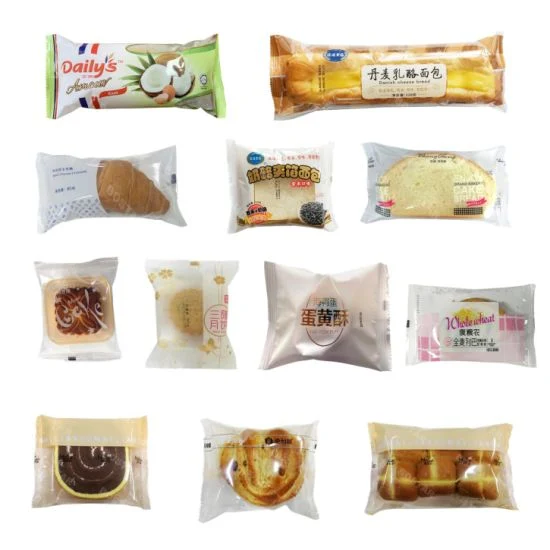 Pouch Sealing Sandwich Donut Plastic Bag Pillow Bread Packing Machine Automatic
