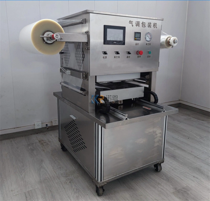 Vacuum Skin Packaging Machine Nitrogen Food Packaging Machine Food Tray Sealing Machine for Dry Tofu Fruit Egg Sealing Machine