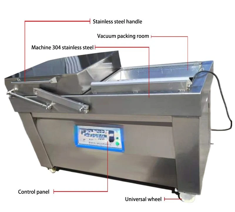 Vacuum Packaging Machine Equipment Is Used to Seal Food in a Vacuum State