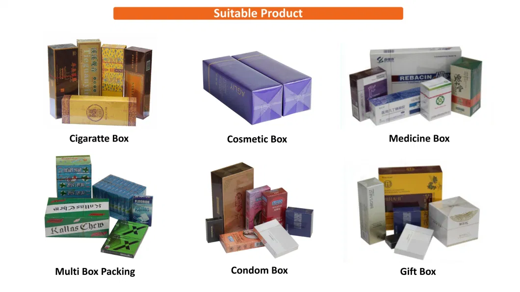 Automatic Food Spice Sugar Tea Curry Box BOPP Film Cellophane Wrapping Packing Machine with Easy Tear Tape