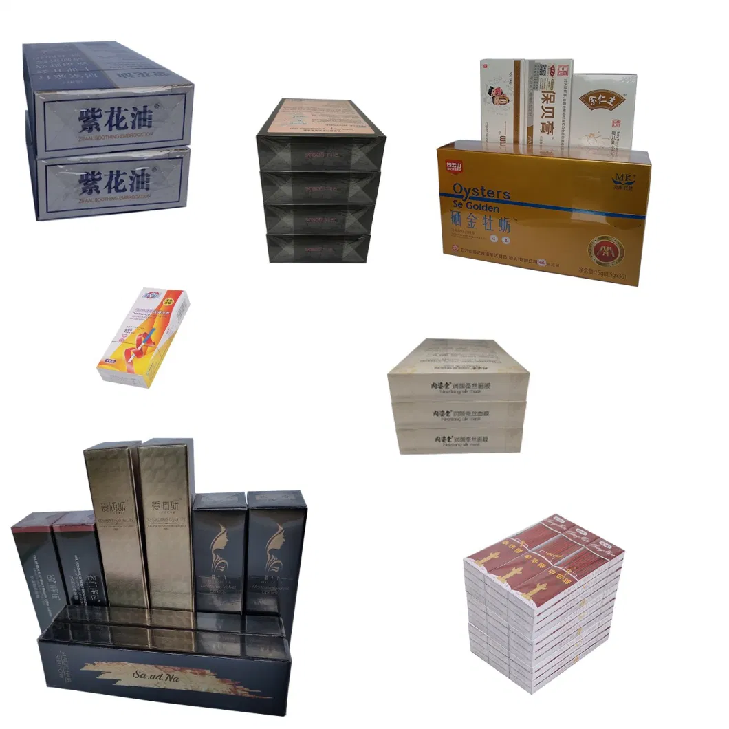 Fully Automatic Wrapping Packaging/ Packing Overwrap Cellophane Machine with Comestics, and Food Box