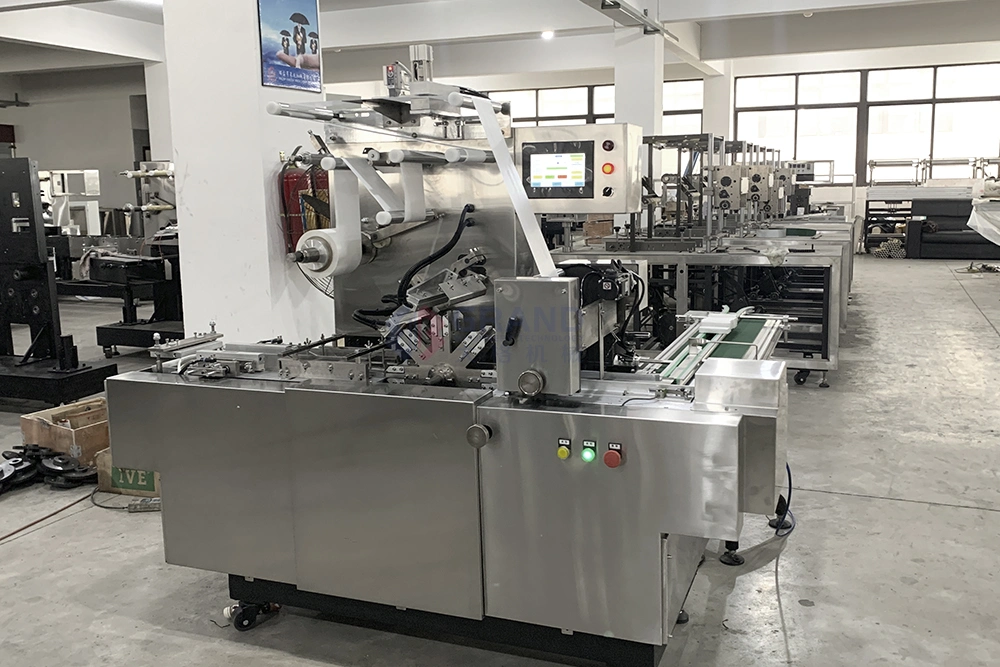 Automatic BOPP Soap Bag Tea Overwrapper Small Food Health Product Carton Box Film Packaging 3D Cellophane Wrapping Machine