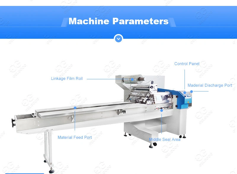 Automatic Bun Bread and Cookies Food Pillow Packing Machine