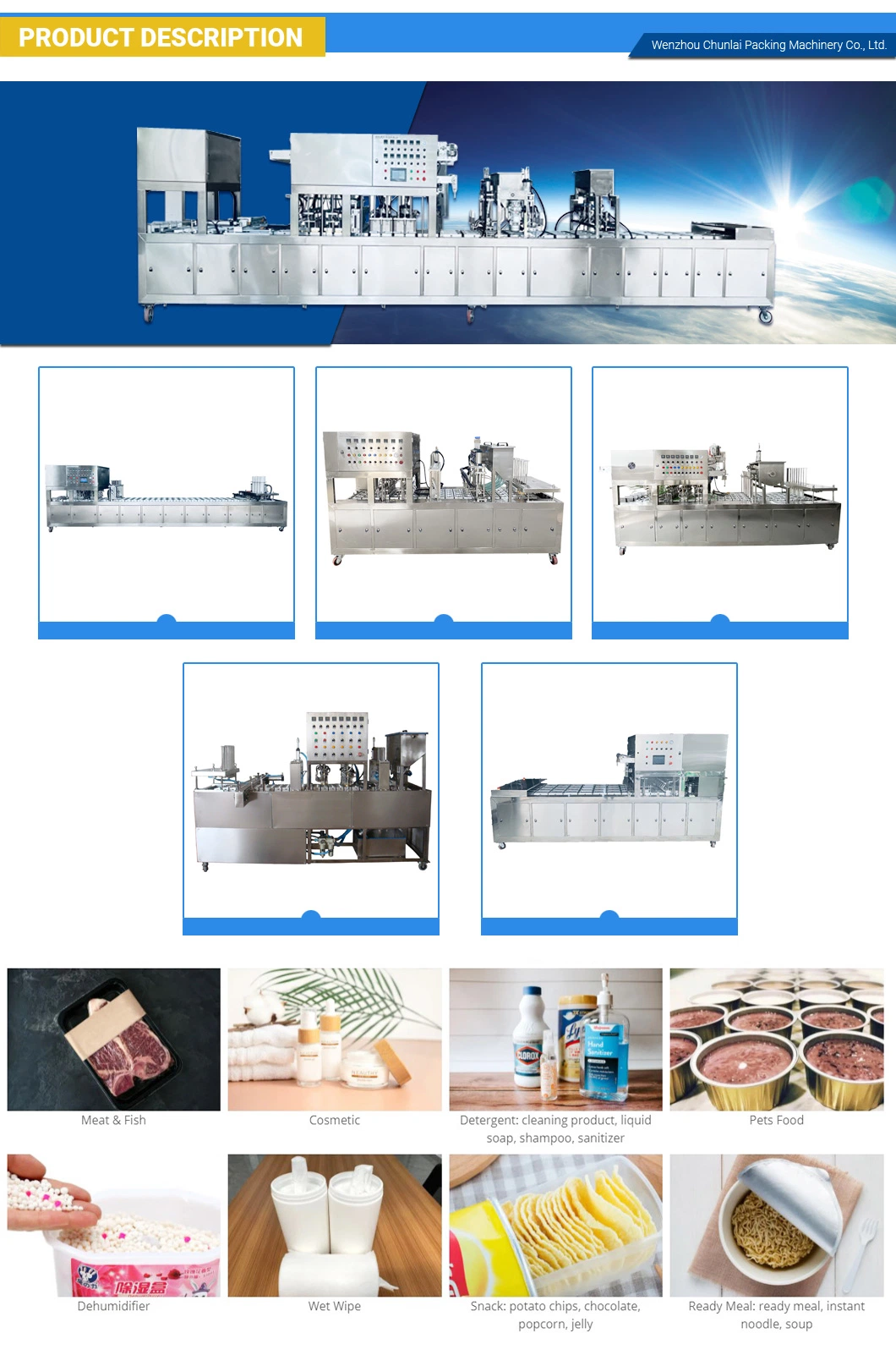 Food Packaging Ready Meals Lunchbox Sandwich Chili Sauce Soybean Roll Firm Tofu Strawberry Vegetable Tray Sealing Machine