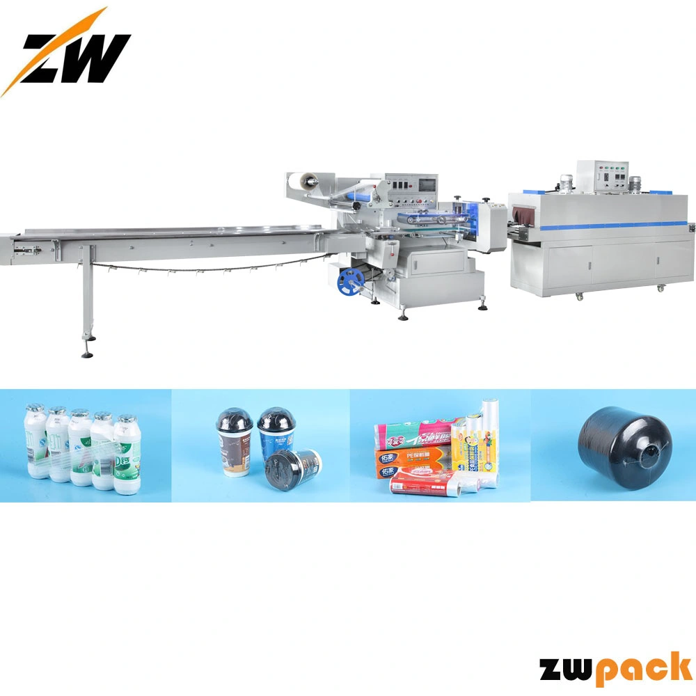 Thermal Automatic Side Sealer Package Packing Packaging Shrink Shrinking Wrapping Machine for Instant Noodle Cups