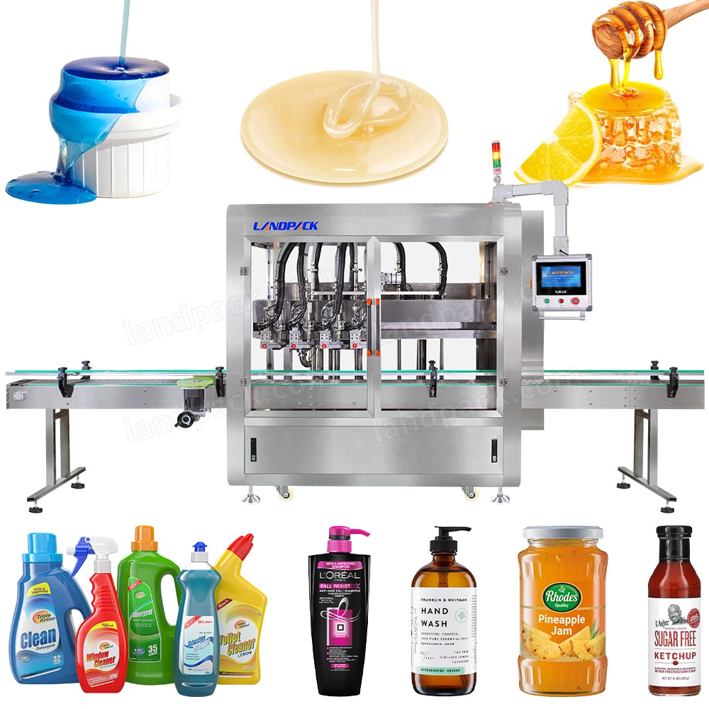 Automatic Juice Ketchup Syrup Tracking Type Liquid Filling Machine for Small Business