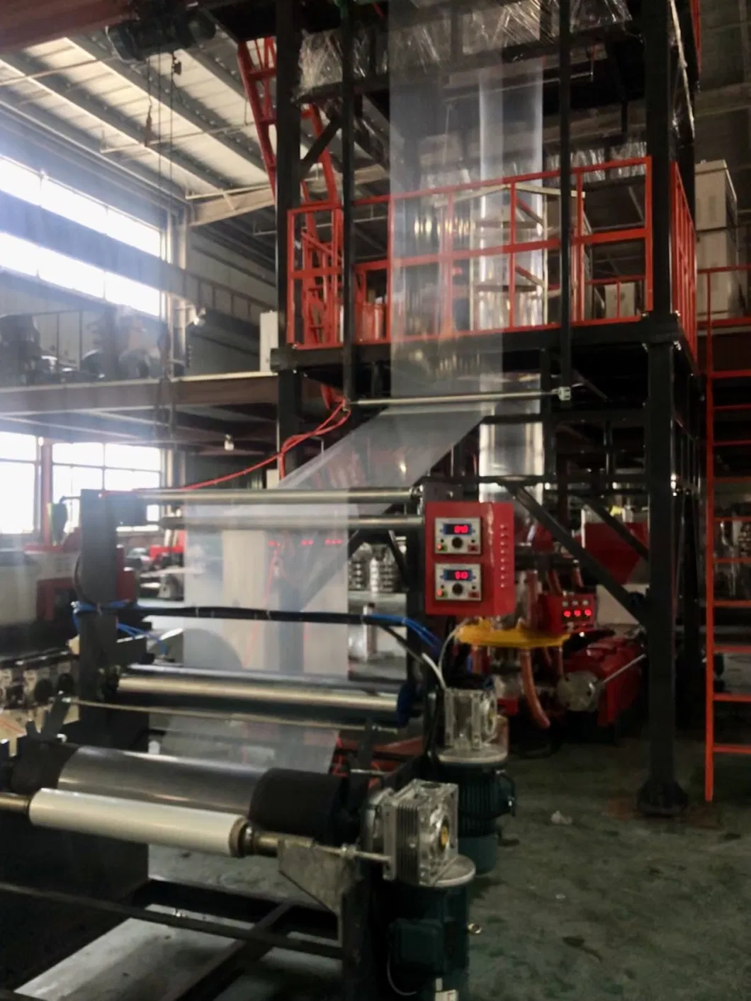 POF Heat-Shrink Film Blown Machine for Confectionery Box Vegetable Fruit Trays Wrapping