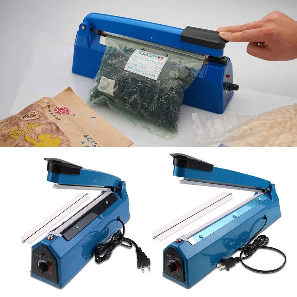 Manufacture and Production Portable Hand-Press 8&quot;/200 mm/8 Inch/20 Cm Length Impulse Heat Sealing Bag Machine Pfs-200 Kitchen Food Vacuum Heat Package Sealer