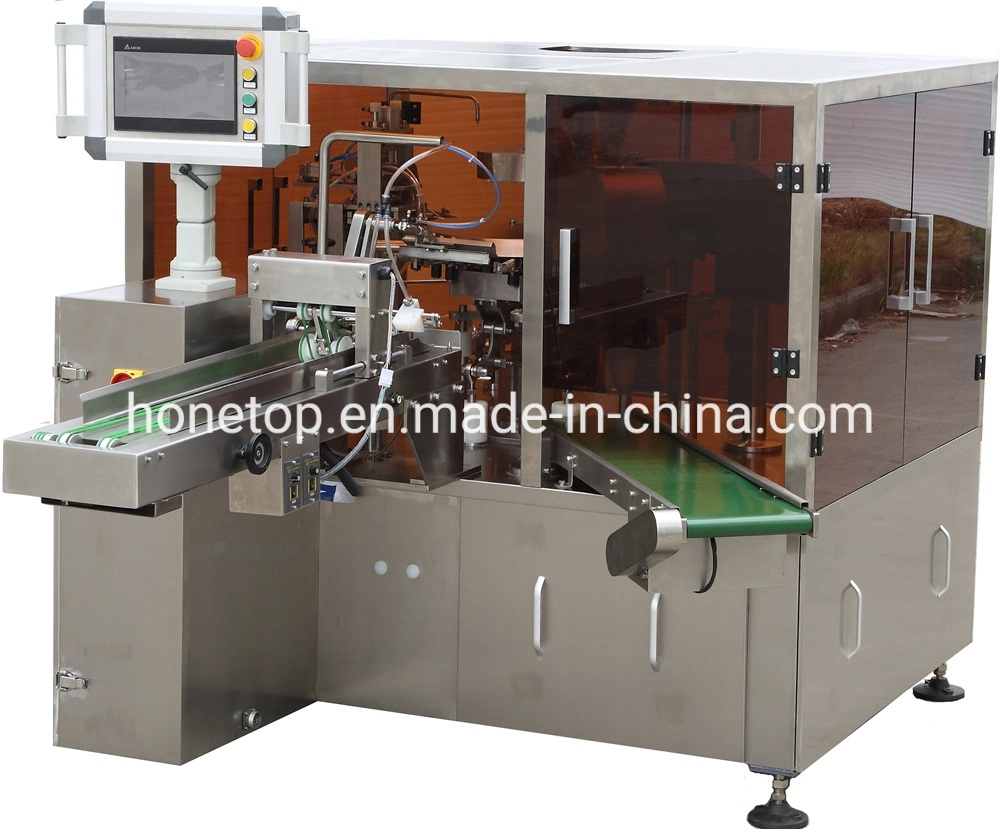 Dog Food Packaging Machine Rotary Premade Doypack Bagging Pouch Bag Packing Machine