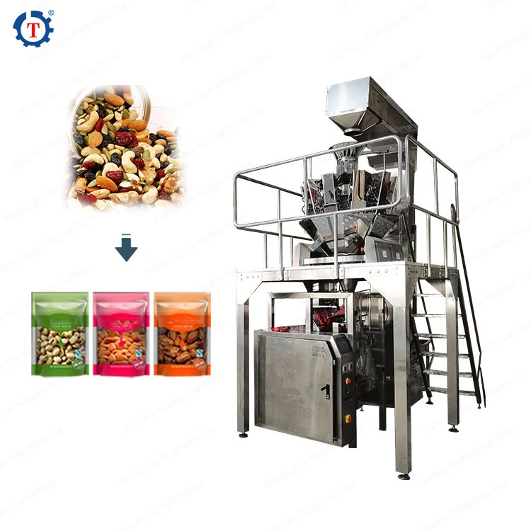 Ten Head Melon Seeds Frozen Food Electronic Weighing Packaging/Packing Machine