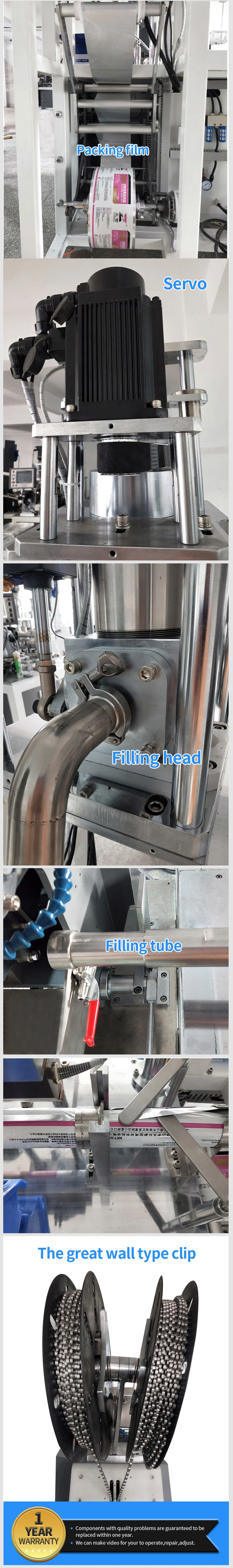 Automatic Soft Bag Film Foil Sausage Type Silicone Sealant Adhesive Filling Packing Sealing Machine