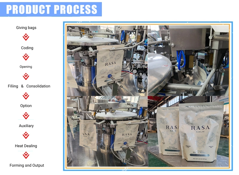 Multi- Function Vffs Food Weighing Filling Packing Machine Snack Food Packaging Machine Rice Nuts Sugar Granule Pouch Bag Wrapping Packaging Machine