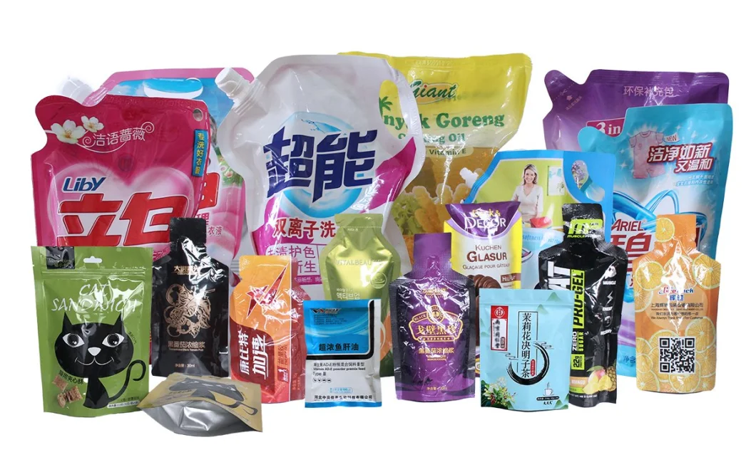 Fully Automatic Doypack Packing Machine Filling Machine Candy Candis Seeds Zipper Grain Pouch Premade Bag Packing Machine