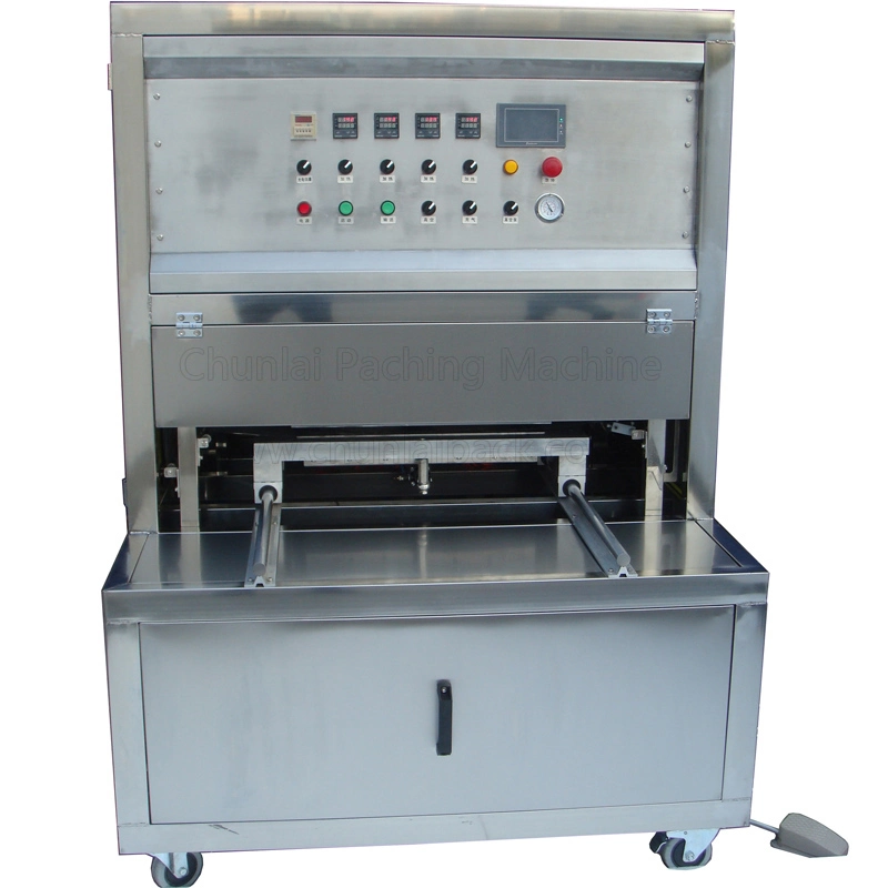 Fish Meat Chicken Sausage Tray Vacuum Sealing Machine Map Food Packaging Machine