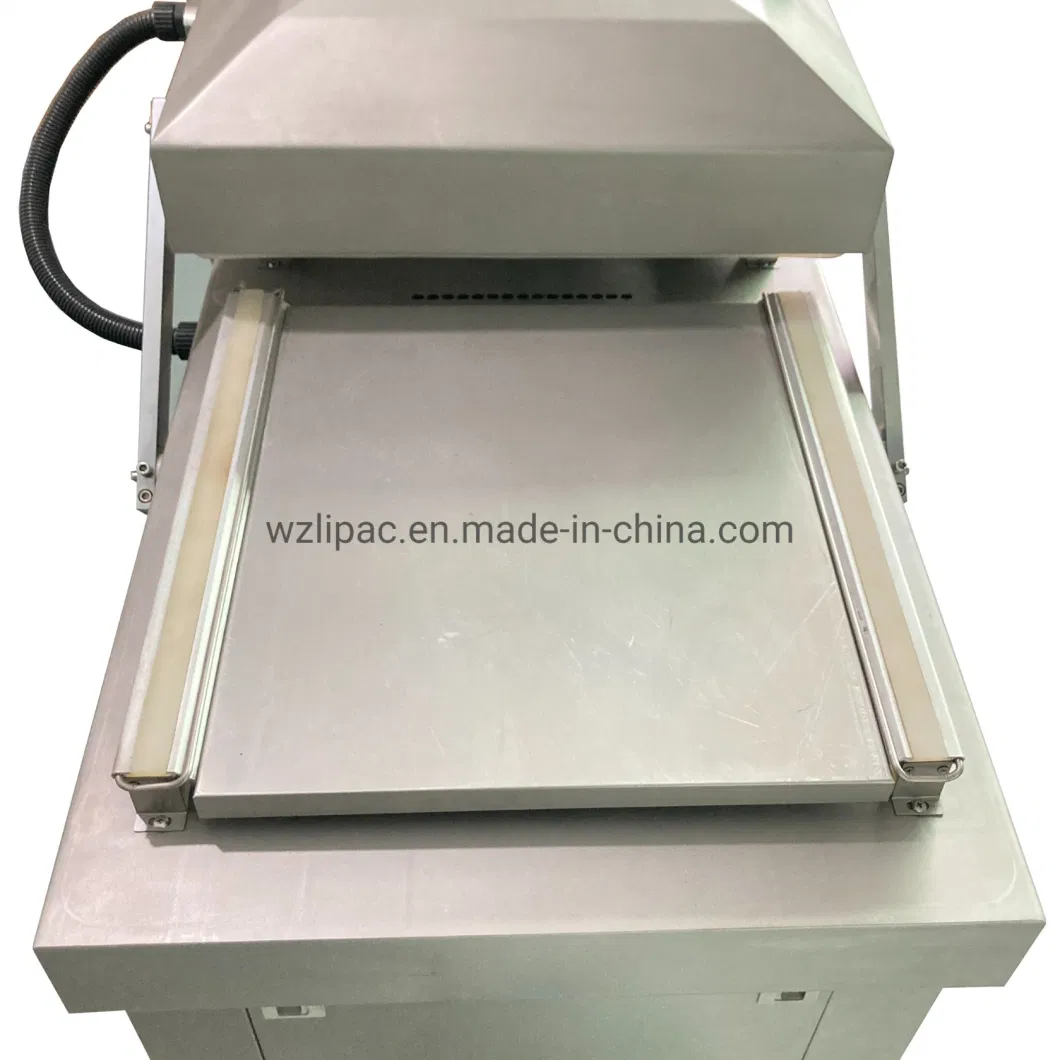 Automatic Double Chamber Food Tray Sealer Bulk Vacuum Packing Machine for Meat and Vegetable