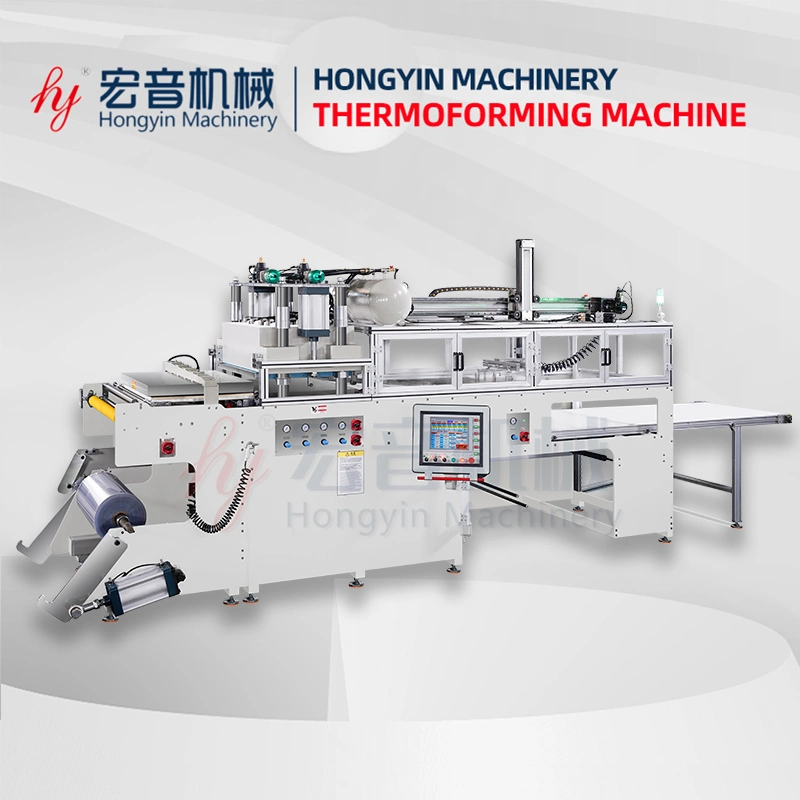 Hy-7095 Fully Automatic Plastic Thermoformer Pet Plate Packaging Thermoforming Machine