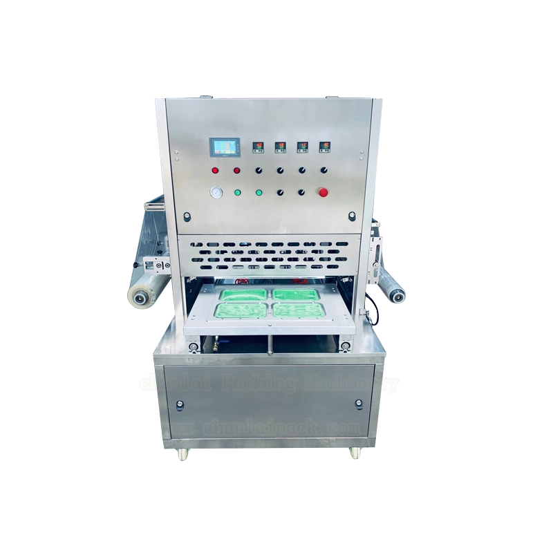 Stainless Steel Automatic Food Meat Map Tray Sealing Machine Equipment