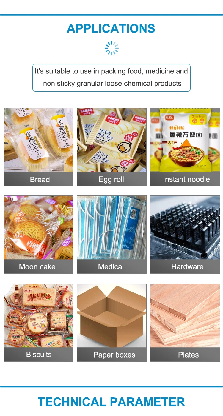 Full Servo Automatic Flow Muti-Function Bread Cookies Wrap/Packing /Packaging Machine