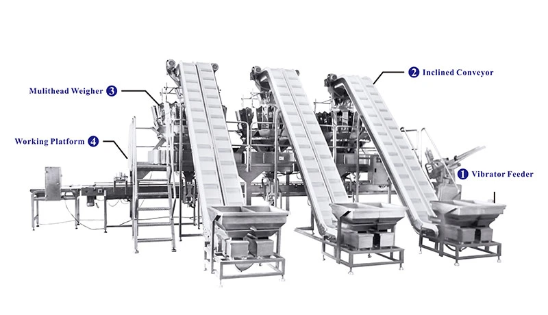 Full Automatically Packaging Machine for Salad Box Type