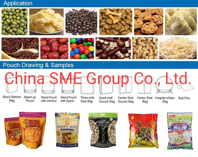 Animal Pet Food/Rice Pita Chips / Cracker / Frozen Sea Foods Rotary Preformed Stand up Zipper Bag/Pouch/ Doybag Filling Bagging Packing Packaging Machine