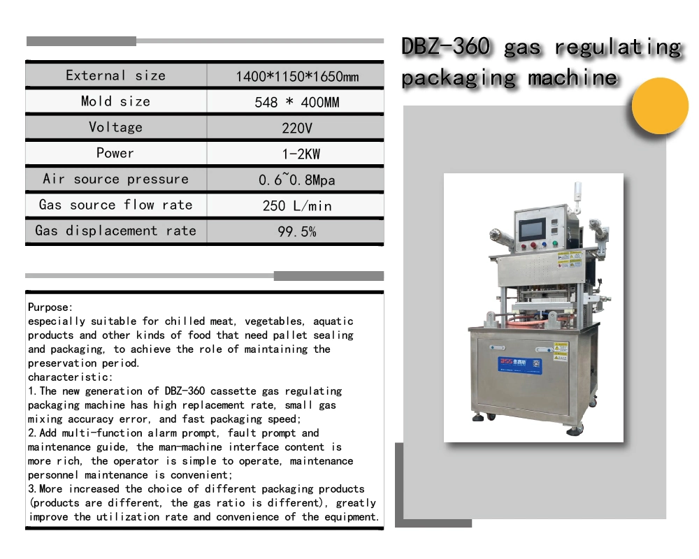 Box Packing Machine Precast Modified Atmosphere Packaging Machine for Vegetables