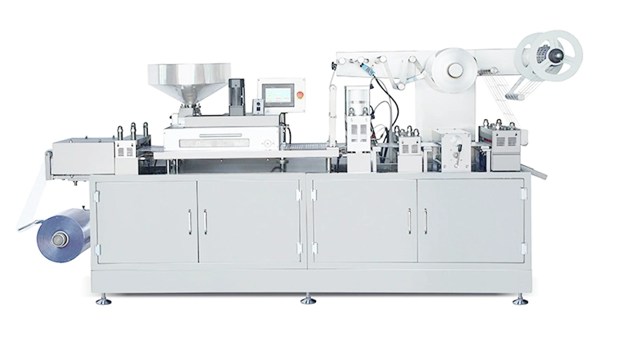 Automatic Alu PVC Foil Tablet Blister Packing Machine for Capsule, Pill, Toffee, Alcohol, Honey, Oil, Blister Packing Sealing Machine